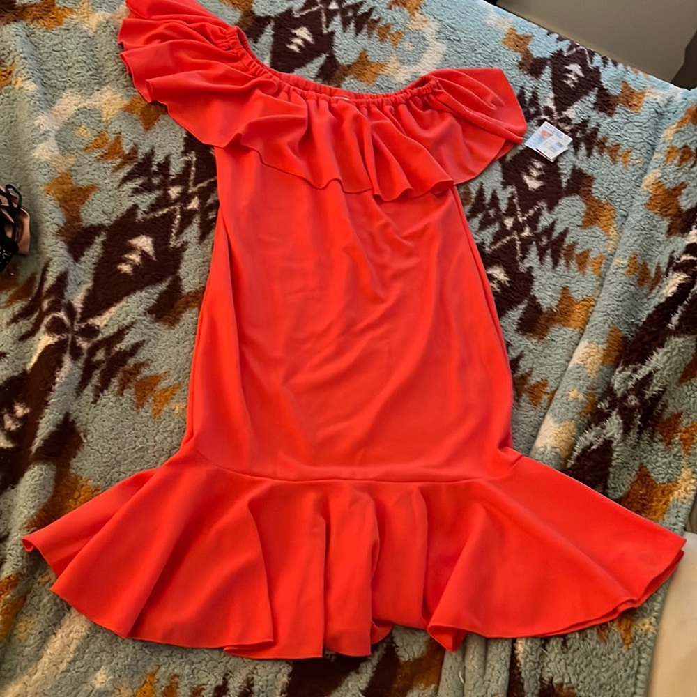 Brand new with tags LuLaRoe off shoulder dress, size XL